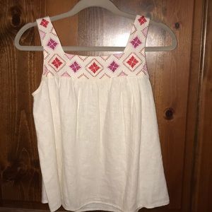 Madewell embroidered tank top